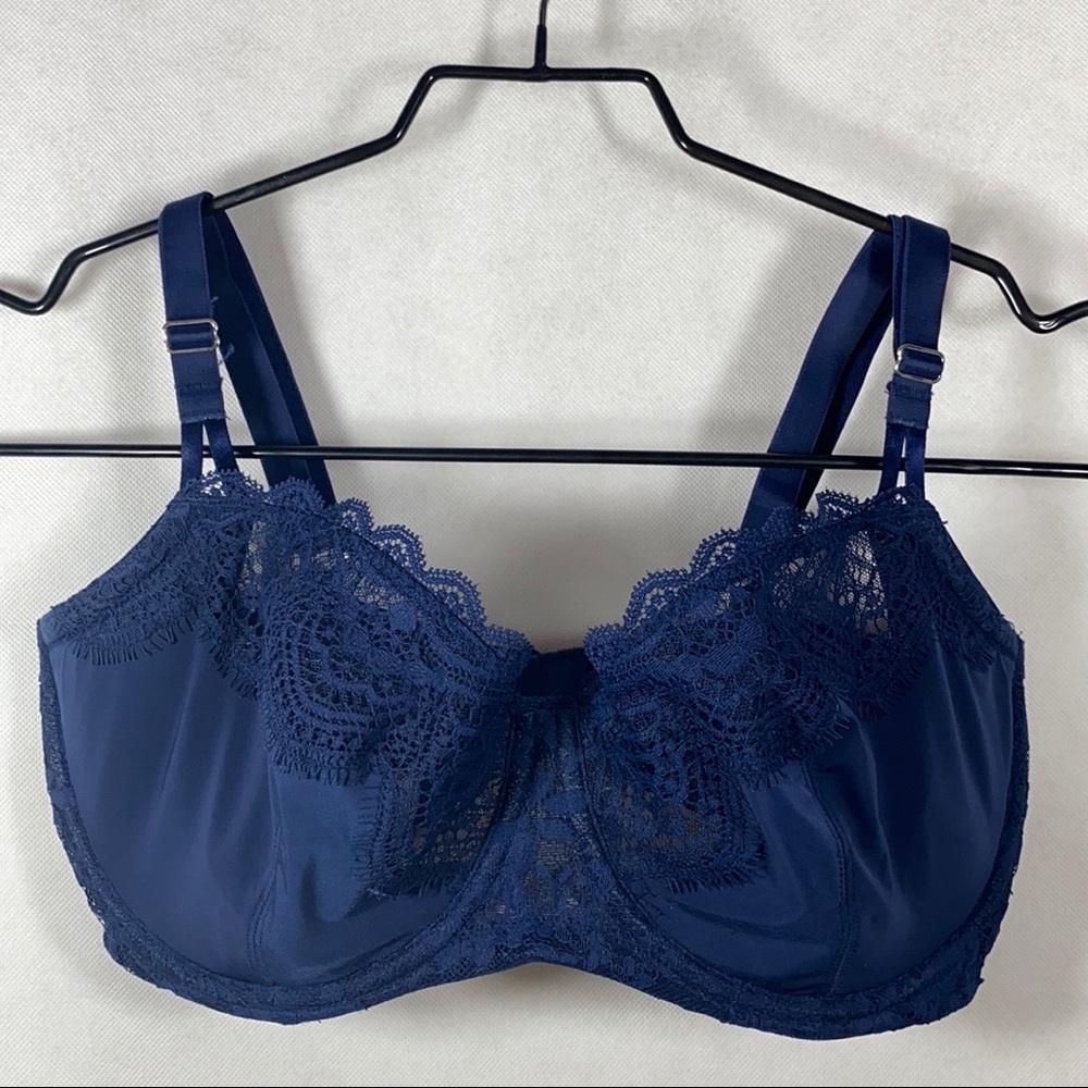 Victoria Secret Dream Angels Navy Lace Bra